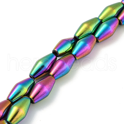 Electroplated Synthetic Magnetic Hematite Beads Strands G-Z032-B01-02B-1