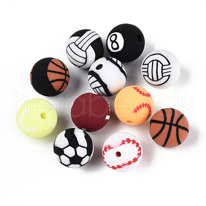 Handmade Polymer Clay Beads CLAY-N014-02B-M-1