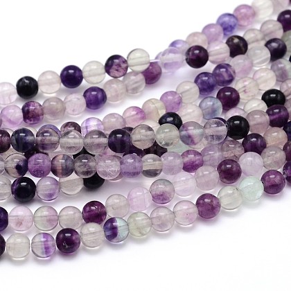 Natural Gemstone Round Bead Strands G-J303-20-4mm-1