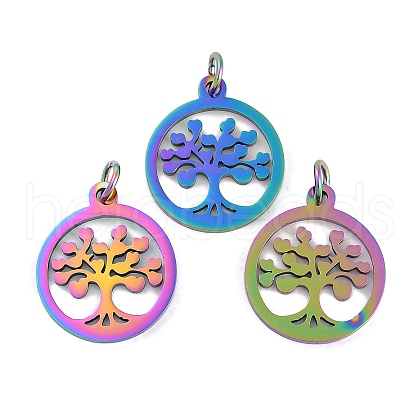 304 Stainless Steel Pendants STAS-R135-16P-1