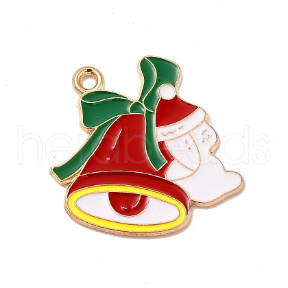 Christmas Theme Alloy Enamel Pendants ENAM-C010-01F-1