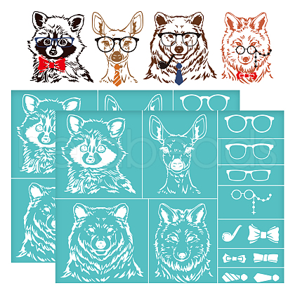 Self-Adhesive Silk Screen Printing Stencil DIY-WH0338-285-1