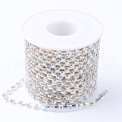 Iron Rhinestone Strass Chains CHC-T002-SS6-02S-1-1