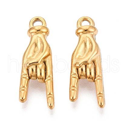 304 Stainless Steel Pendants STAS-T065-21B-G-1