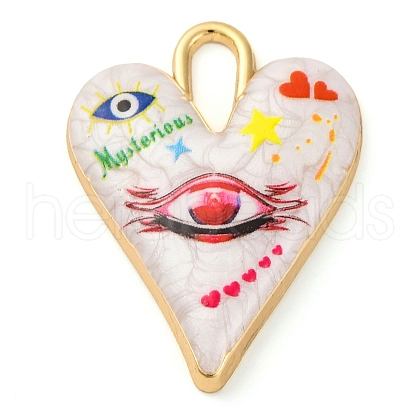 Alloy Enamel Pendants PALLOY-S034-01G-A-1