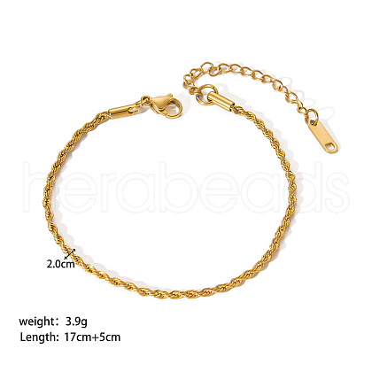 Stylish Stainless Steel Rolo Chain Bracelets for Women XR9988-3-1