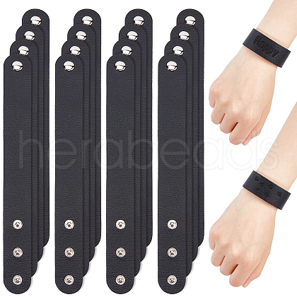 Adjustable Plain Leather Cord Bracelet BJEW-WH0022-48A-1