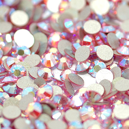 Glass Flat Back Rhinestone RGLA-C002-SS10-223AB-1