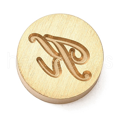 Golden Tone Brass Letter Stamps KK-R005-01K-1