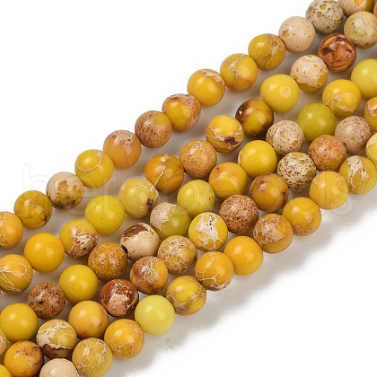 Dyed Natural Regalite/Imperial Jasper/Sea Sediment Jasper Beads Strands G-B124-C04-04-1