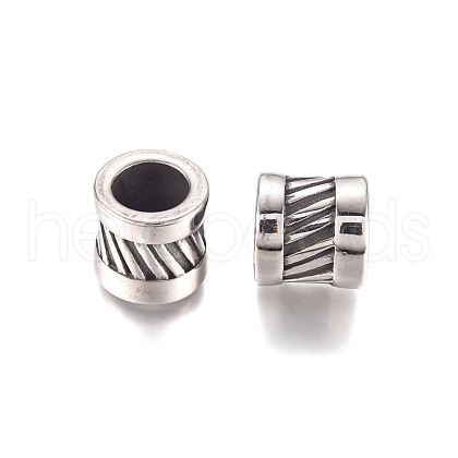 304 Stainless Steel Beads STAS-D175-02AS-1