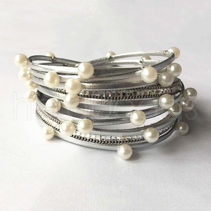 PU Leather Multi-layered Bracelets WG13214-12-1