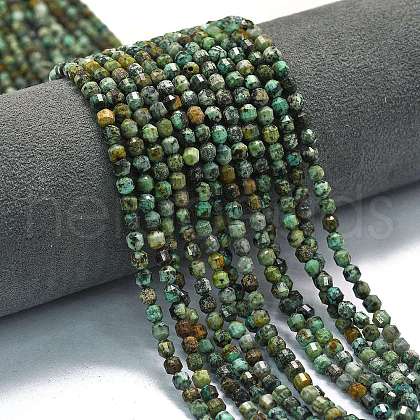 Natural African Turquoise(Jasper) Beads Strands G-A260-A16-01-1