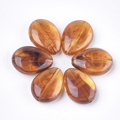 Acrylic Beads X-OACR-S029-030-1