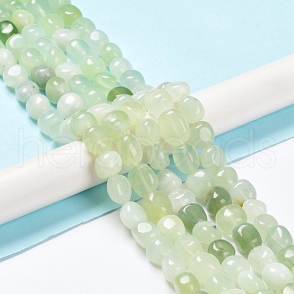 Natural New Jade Beads Strands G-C038-02N-1