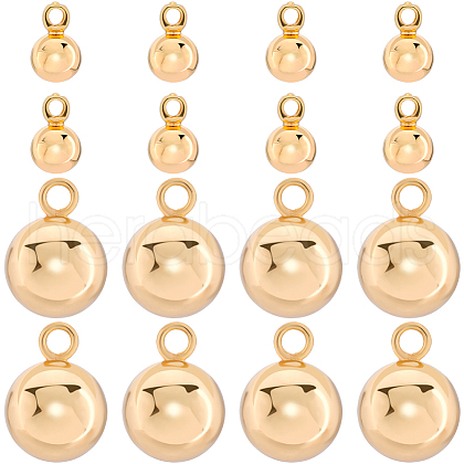 Beebeecraft 40Pcs 2 Styles Brass Charms KK-BBC0015-23-1