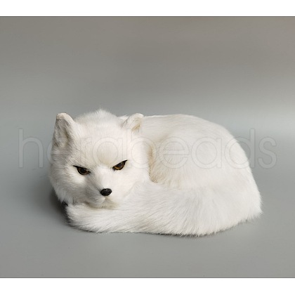 Faux Fur Simulation Fox Ornaments WG77206-01-1
