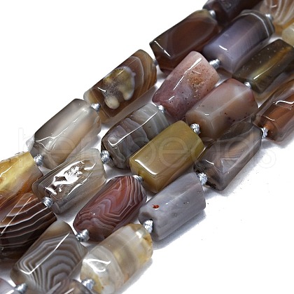 Natural Botswana Agate Beads Strands G-O170-123-1