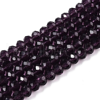 Glass Beads Strands EGLA-A044-T4mm-D15-1