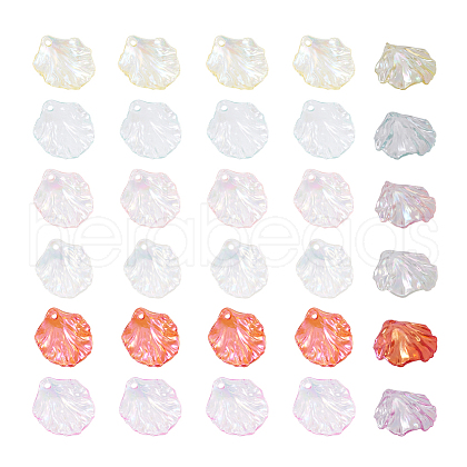 Cheriswelry 120Pcs 6 Colors Transparent Acrylic Pendants MACR-CW0001-08-1