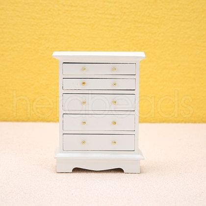 Wooden Five-Drawer Cabinet Miniature Ornaments PW-WGA66F2-01-1