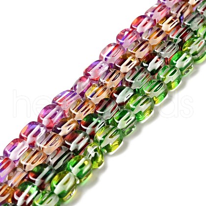 Electroplated Synthetic Moonstone Beads Strands G-P473-A01-M-1