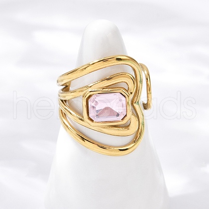 304 Stainless Steel Cuff Open Rings RJEW-S629-08G-1