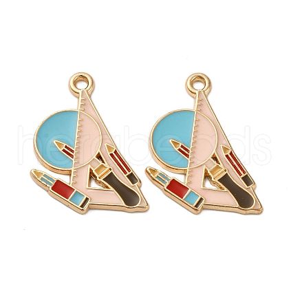 Graduation Season Alloy Enamel Pendants ENAM-V002-01H-KCG-1