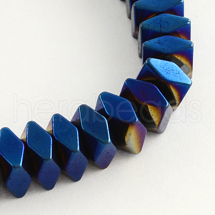 Electroplate Non-magnetic Synthetic Hematite Beads Strands G-R259-10F-1