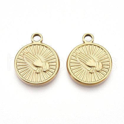 304 Stainless Steel Pendants STAS-N109-59G-1