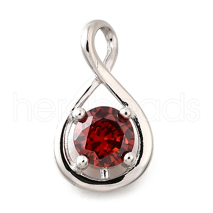 925 Sterling Silver Pave Cubic Zirconia Pendants STER-V001-03P-01-1