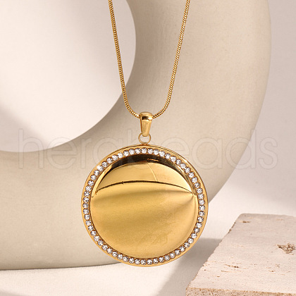 Stainless Steel Geometric Pendant Necklaces for Women RS6771-1-1