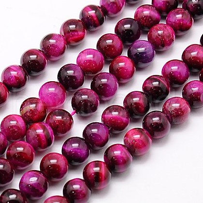 Natural Tiger Eye Beads Strands G-G544-12mm-02-1