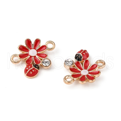 Zinc Alloy Enamel Connector Charms FIND-TAC0009-23KCG-02-1