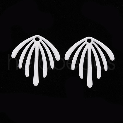 Spray Painted Alloy Pendants PALLOY-Q433-029J-RS-1