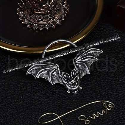 Gothic Bat Hair Cuff Pin PW-WG611D2-01-1