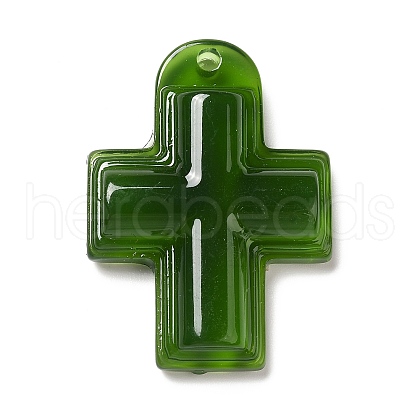 Translucent Resin Pendants RESI-P022-01D-1