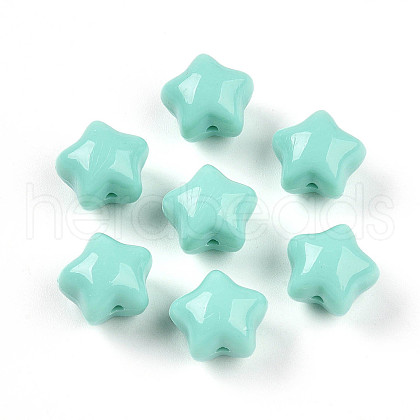 Opaque Acrylic Beads SACR-T017-37A-1