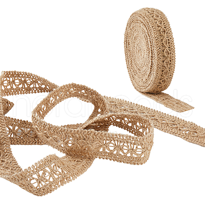 10M Burlap Braided Ribbons OCOR-WH0093-32-1