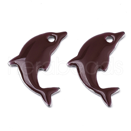 201 Stainless Steel Enamel Pendants STAS-N088-16H-1