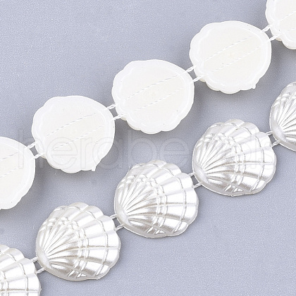 ABS Plastic Imitation Pearl Beaded Trim Garland Strand AJEW-S073-13-1