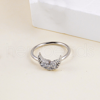 Bohemian Style 304 Stainless Steel Pave Clear Cubic Zirconia Hoop Nose Rings FS-WG96CDA-17-1