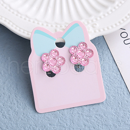 Alloy Plastic Clip-on Earrings for Kid WG9F41F-03-1