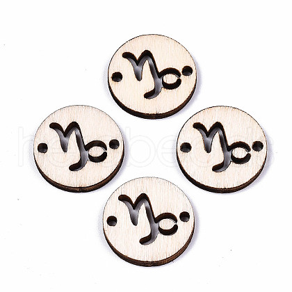 Unfinished Natural Poplar Wood Links Connectors WOOD-S045-139A-09-1