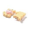 Opaque Resin Puppy Pendants RESI-R444-02E-2