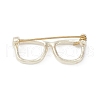 Alloy Eyeglasses Frame Brooch Pin JEWB-M027-03LG-2