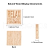 CREATCABIN Natural Wood Display Decorations AJEW-CN0001-09C-2