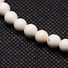 Natural Magnesite Round Beads Strands X-TURQ-L016-01-8mm-2