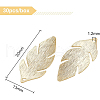 BENECREAT 30Pcs Brass Charms KK-BC0002-93-2