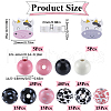 SOFPLATE 9 Styles Painted Natural Wood Beads WOOD-SP0001-04-2